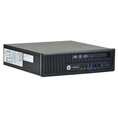 Afbeelding van HP EliteDesk 800 G1 USDT Intel Quad Core i5 256GB SSD harde schijf 8GB geheugen Windows 10 Pro MAR W LAN DVD brander Desktop Computer Mini PC (Refurbished)