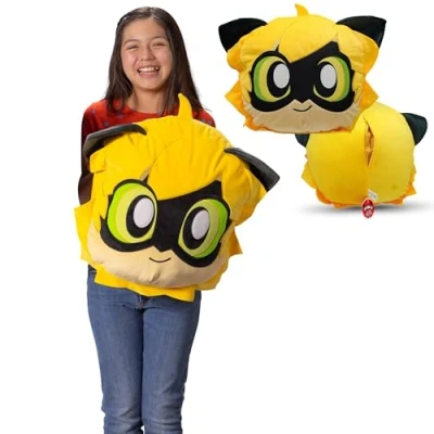 Afbeelding van Miraculous Car Noir 40cm Kwami Pillows