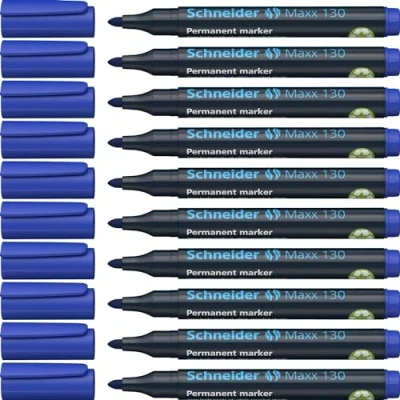 Afbeelding van 10x Viltstift Schneider Maxx 130 rond 1 3mm blauw