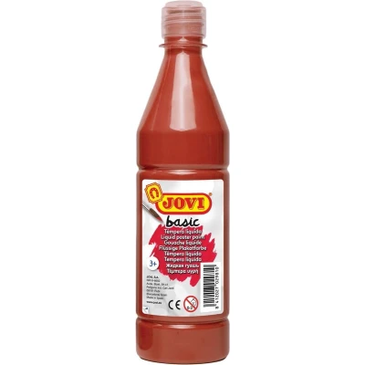 Afbeelding van Jovi plakkaatverf, fles van 500 ml, bruin
