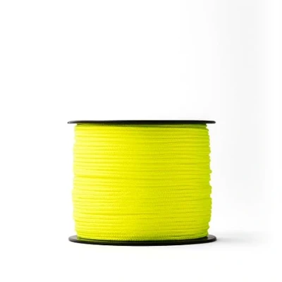 Afbeelding van SNURO nylontouw (2mm, 100M, fluogeel) robuust gevlochten fluorescerend touw van polyamide voor elke toepassing weerbestendig en o.a. ideaal metsel vloerderswerken, tuinaanleg enz.