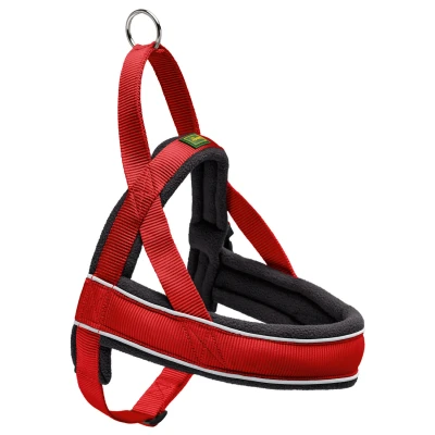 Afbeelding van Hunter Harnas Norweger Racing Nylon Rood&amp;Zwart Hondenharnas 60x75x2.5 cm
