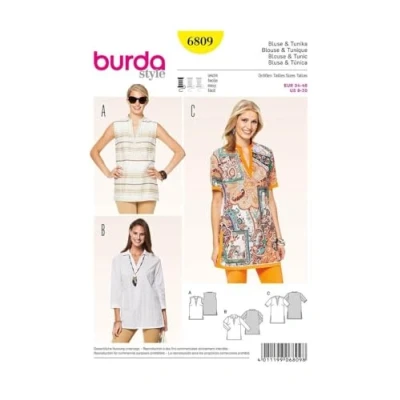 Afbeelding van Burda Patroon Blouse Tuniek 6809