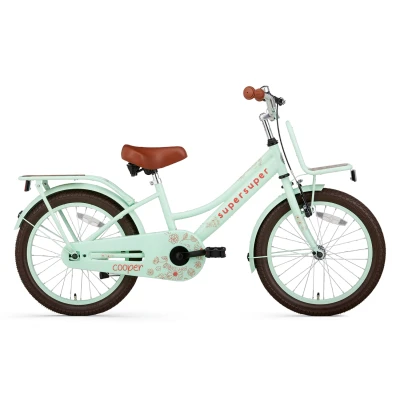 Afbeelding van Supersuper Kinderfiets Cooper Bamboo 18 inch Pistache