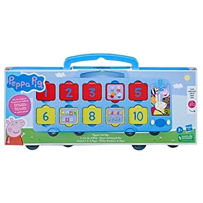 Afbeelding van Peppa Pig speelgoed, Peppa&#039;s 1 2 3 bus, tot 10 leren tellen, speelgoed voor kinderen