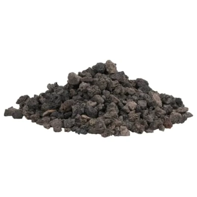 Afbeelding van vidaXL Lavastenen 25 kg 1 2 cm zwart