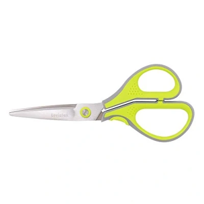 Afbeelding van Smart 3D175 3D schaar voor volwassenen, kleermakersschaar, professionele stofschaar, knutselschaar kinderen, kinderschaar, bruin zwarte kunststof handgreep, 17,5 cm lang