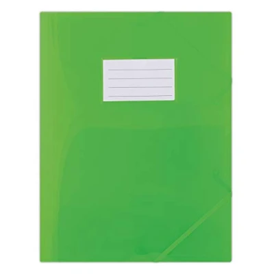Afbeelding van DONAU 8568001PL 06 Documententas/verzamelmap met elastiek, PP, A4, 480μm 3 kleppen, halftransparant, groen