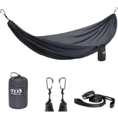 Afbeelding van TravelNest Hammock &amp; Straps combo Charcoal