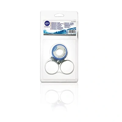 Afbeelding van Gre AR510 Teflon tape en 4 slangklemmen voor buizen van Ø38 Ø32 mm