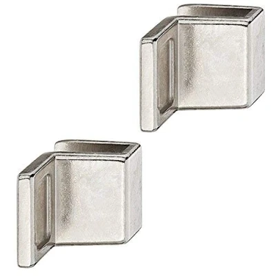 Afbeelding van Gedotec glazen deurgrepen, kast, meubelgrepen voor deuren, trekgreep om vast te klemmen, glasdikte 4 6 mm, gegoten zink, greep kastdeuren en 2 stuks, design