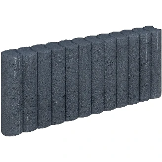Afbeelding van Gardenlux Mini Rondo Palissadeband 6x25x50 Cm Zwart Begrens uw terras