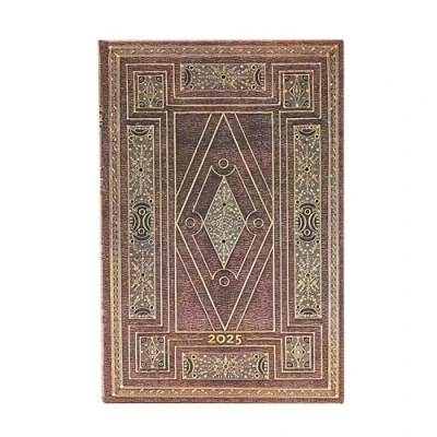 Afbeelding van First Folio (Shakespeare’s Library) Mini 12 month Horizontal Hardback Dayplanner 2025 (Elastic Band Closure): tydzień na dwóch stronach, zamykany gumkę, papier 100 gsm