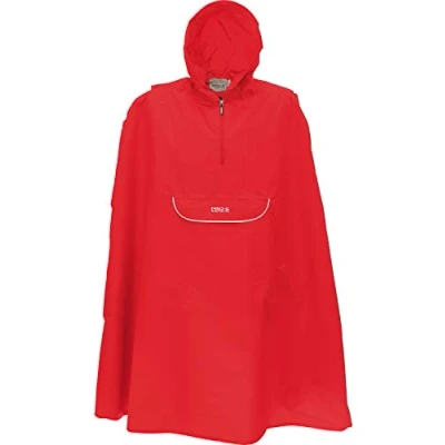 Afbeelding van Pro X Elements Opbergbare regenponcho voor kinderen Pasino Rood maat 140cm