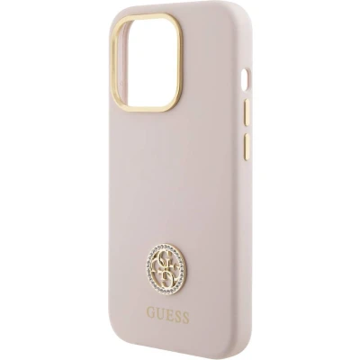 Afbeelding van Guess iPhone 15 Pro Roze met logo