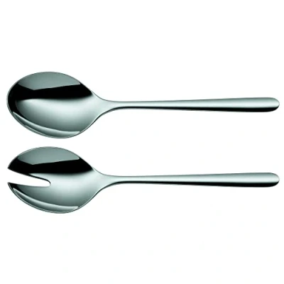 Afbeelding van WMF Flame Plus Saladebestek roestvrij staal 24 cm, saladevork, serveerlepel, Cromargan protect gepolijst staal, krasbestendig, vaatwasmachinebestendig
