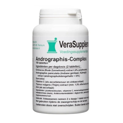Afbeelding van VeraSupplements Andrographis Complex Tabletten 100TB