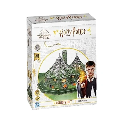 Afbeelding van University Games 08482 Harry Potter Hagrid&#039;s Hut 3D Puzzle