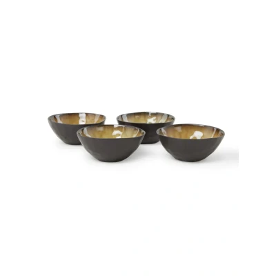 Afbeelding van Serax Pure kom 16 cm set van 4 Mosterd