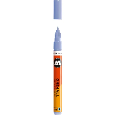 Afbeelding van Molotow ONE4ALL 127HS CO 1,5mm Marker Blauw/Paars Pastel Geschikt voor vele oppervlaktes zoals canvas, hout, steen, keramiek, plastic, glas, papier, leer...