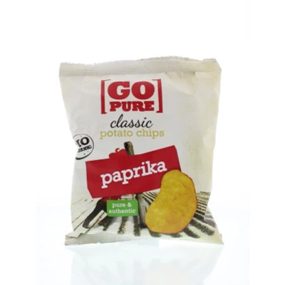 Afbeelding van Go Pure Chips Paprika Bio, 40 gram