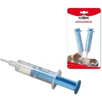Afbeelding van voederspuitje voor puppy&#039;s, kittens en andere jong geborenen of zieke diertjes.graduatie per cc tot 14 streepjes 0.2 cc. twee verschillende kopjes