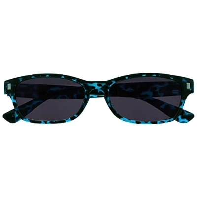 Afbeelding van De leesbril onderneming blauw schildpad zon lezer UV400 heren vrouwen S10 3 +1,00