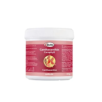 Afbeelding van Quiko Canthaxanthine 50g Carophyll Aanvullend diervoeder voor siervogels met roodfactor