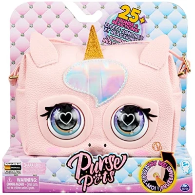 Afbeelding van Purse Pets Glamicorn Eenhoorn Interactieve Tas en Knuffel