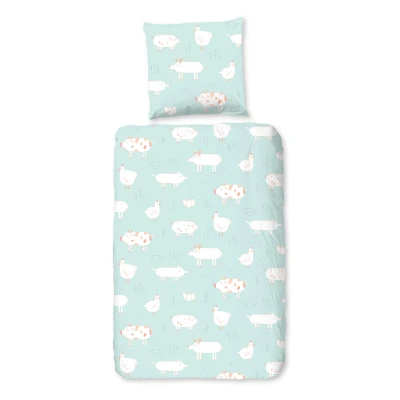 Afbeelding van good morning Kinderovertrekset Pettingzoo met dierenprint (2 delig)