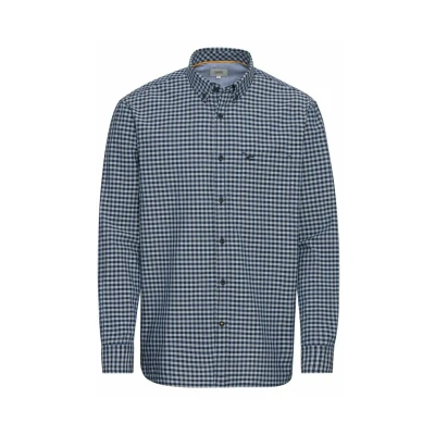 Afbeelding van camel active Vichy KARO AUS Reiner Overhemd, Heren, Maat: 3XL, Night blue