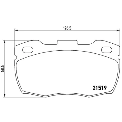 Afbeelding van Brembo Remblokset P 44 005