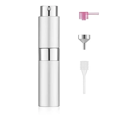 Afbeelding van Toureal 8 ml lege spuitfles, navulbaar, verstuiver, parfumverstuiver, navulfles, parfumfles, reissproeier (zilver)…