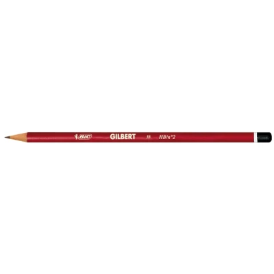 Afbeelding van 12x Potlood Bic Gilbert 33 rond HB