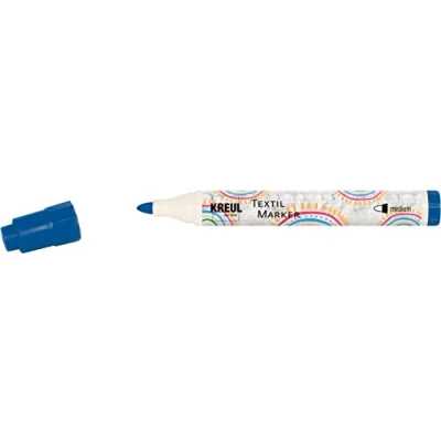 Afbeelding van Kreul, Marker, Textielmarker JAVANA &quot;texi m&quot;x medium&quot;, blauw (Blauw, 4 mm, 1 x)