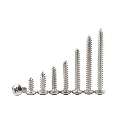 Afbeelding van 100 stks Ronde Kop Kruis Schroef M1.0 M1.2 M1.4 M1.7 M2 Kleine 304 Rvs Phillips Pan zelftappende Schroef(12mm(100Pcs),M1.4)