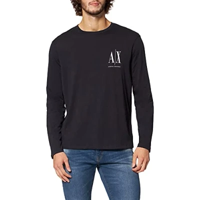 Afbeelding van Armani Exchange Tshirt print, Heren, Maat: XL, Blu