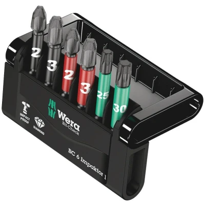 Afbeelding van Wera 6 delige bitset Mini Check Impaktor 4