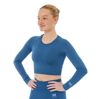 Afbeelding van Xtreme Sportswear Croptop lange mouwen Dames Blauw XL