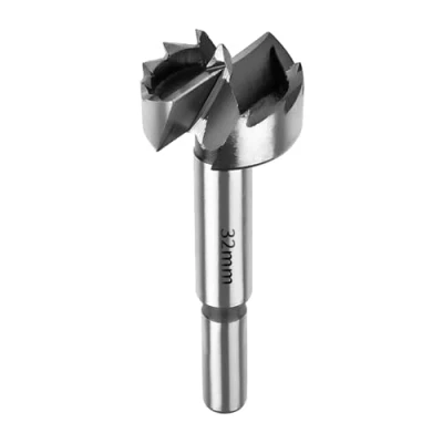 Afbeelding van SUQIN Professionele Forstnerboor, diameter 32 mm, platte vleugelboor, takgatboor, scharniergatboor, potboor, forstner cutter met ronde schacht voor boren in hout, kunststof, multiplex