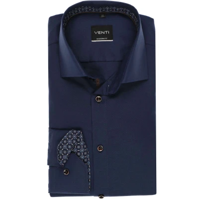 Afbeelding van Venti Modern FIT Overhemd, Heren, Maat: 40, Blue