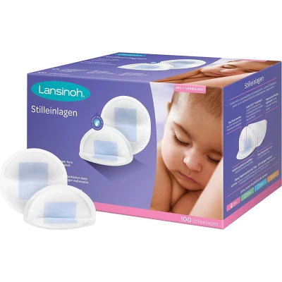 Afbeelding van Lansinoh 100 stuks Bluelock Wegwerp Borstcompressen 44284