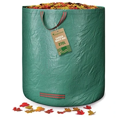Afbeelding van Gardengloss® 1X Tuinafvalzak Met Grepen 272L Hoge Capaciteit UV Stabiel En Waterafstotend Herbruikbare Stabiele Tuinzak