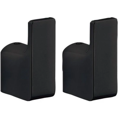 Afbeelding van Handdoekhaak 2PCS Sapho Pirenei 2x5.3 cm Mat Zwart