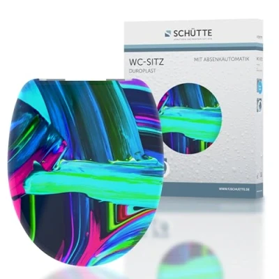 Afbeelding van Toiletbril met soft close NEON PAINT