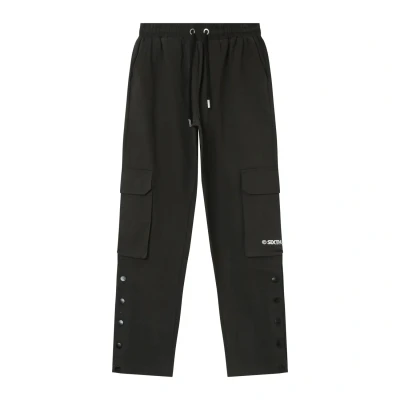 Afbeelding van Sixth June Buttons Cargobroek, Heren, Maat: Large, Softblack