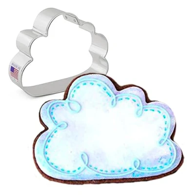 Afbeelding van Cloud Cookie Cutter 9,5 cm, gemaakt in de VS door Ann Clark