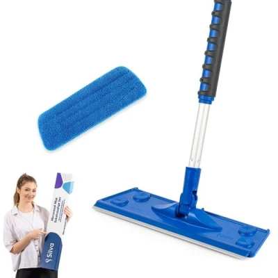 Afbeelding van Silva Vloerwisserset Telescoopsteel Microvezel Wand Mopset
