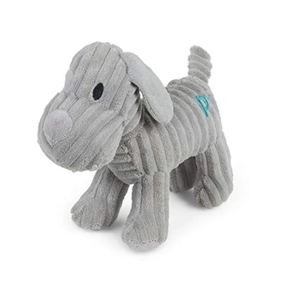 Afbeelding van Petface Klein dierengezicht Freddi Cord speelgoed piepende puppy/hond
