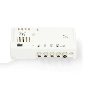 Afbeelding van CATV Versterker Versterking: 20 dB 47 694 MHz Outputs: 4 Versterkingsregelaar Wit